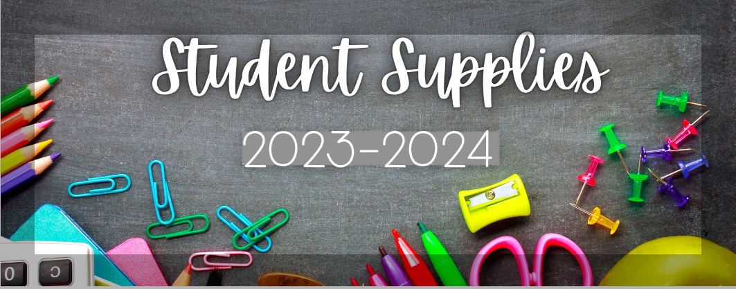 23-24 School Supply List / Welcome