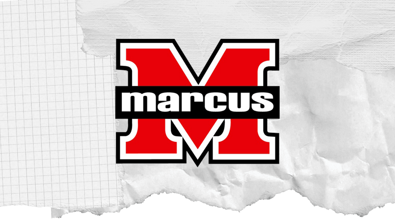 Marcus HIgh School "M" on torn paper