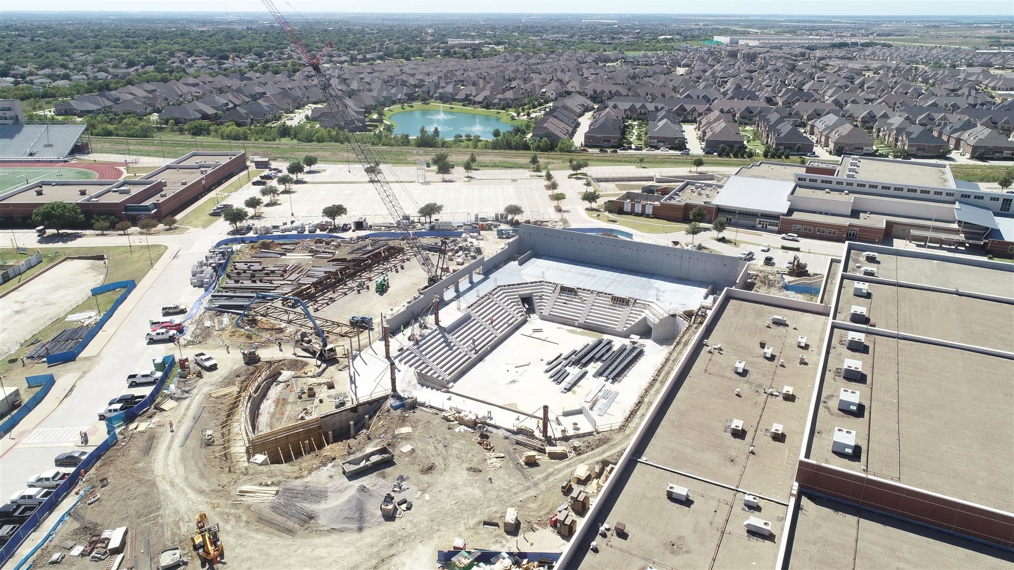 Construction Ongoing for Hebron High School’s MultiPurpose Facility