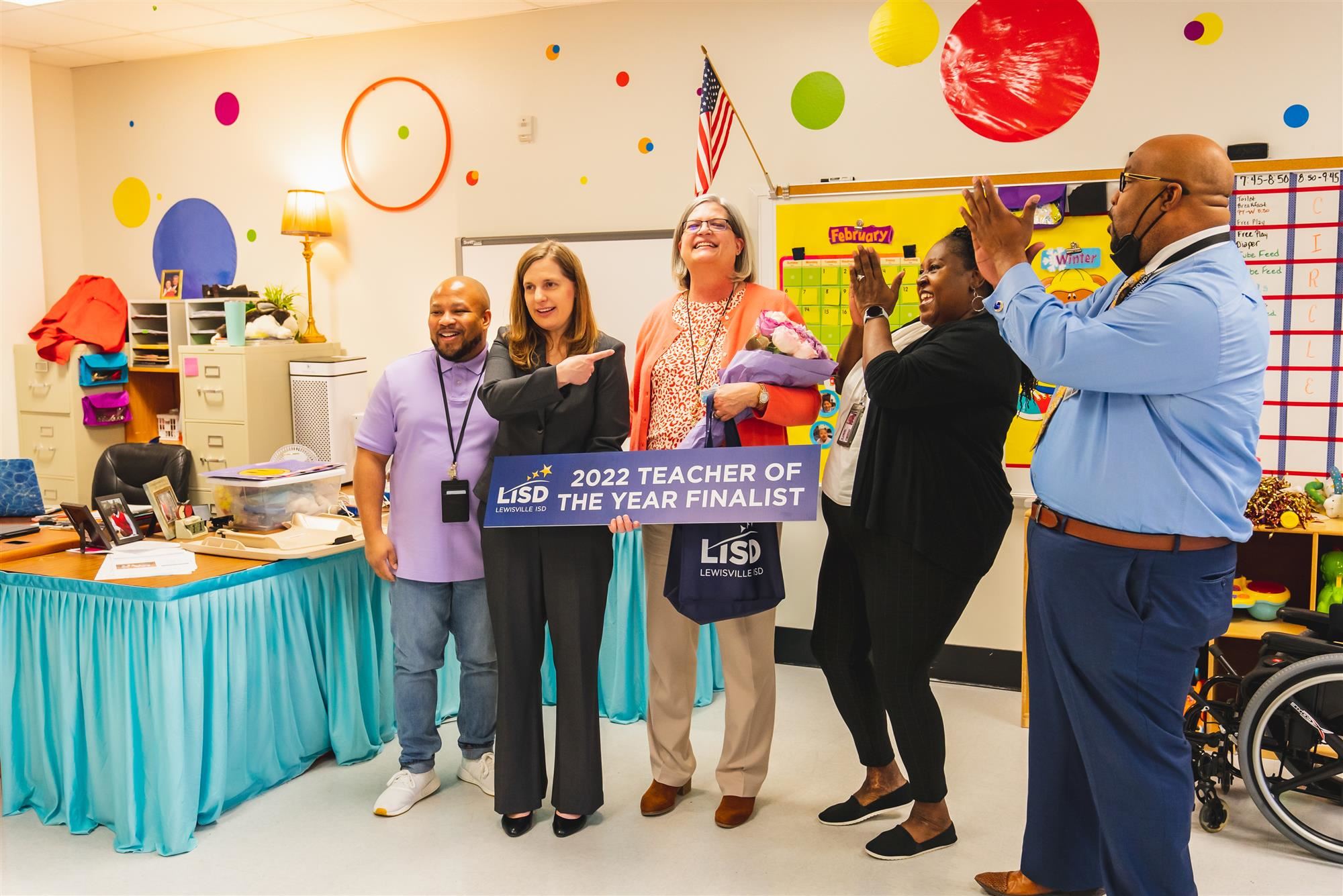 Dr. Rapp awards the 2022 Teacher of the Year Finalists