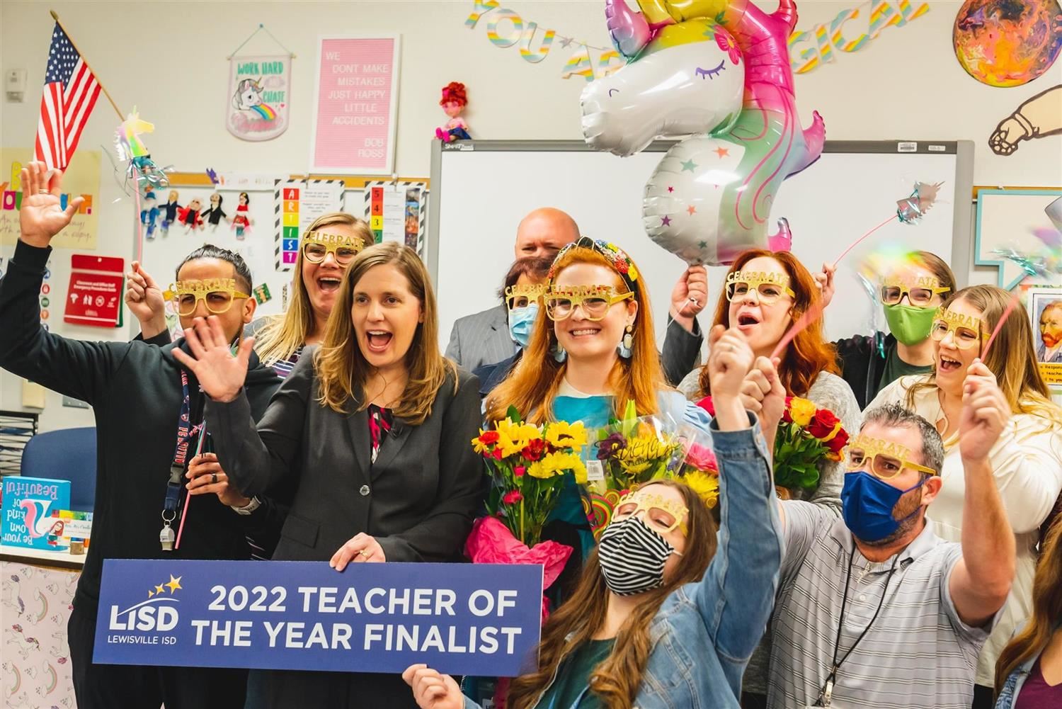 Dr. Rapp awards the 2022 Teacher of the Year Finalists