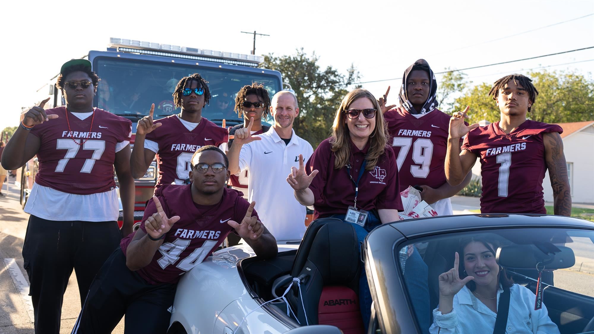 LHS Fighting Farmers Celebrate Homecoming with Parade + Pep Rally