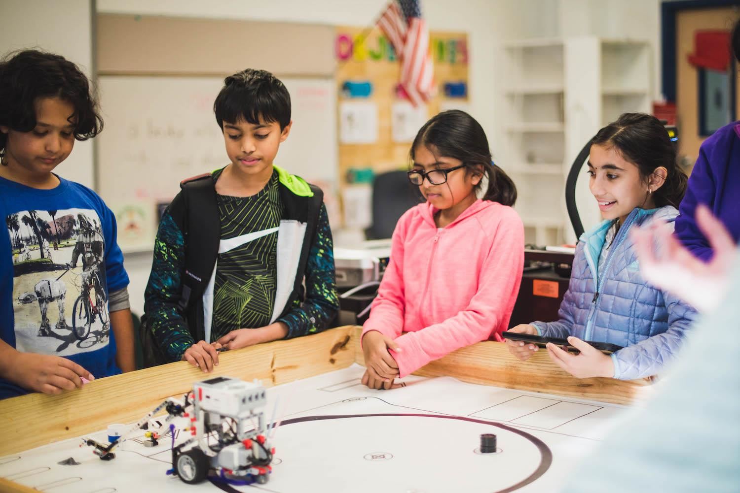Robotics students 