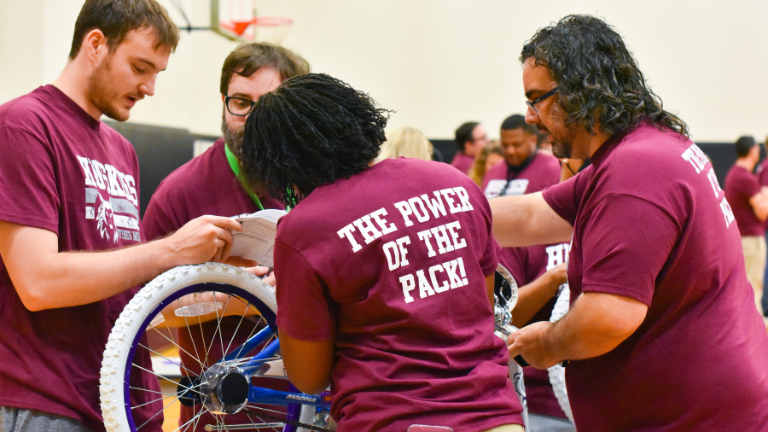 Huffines Staff Turns Team Building Into Bike Building 