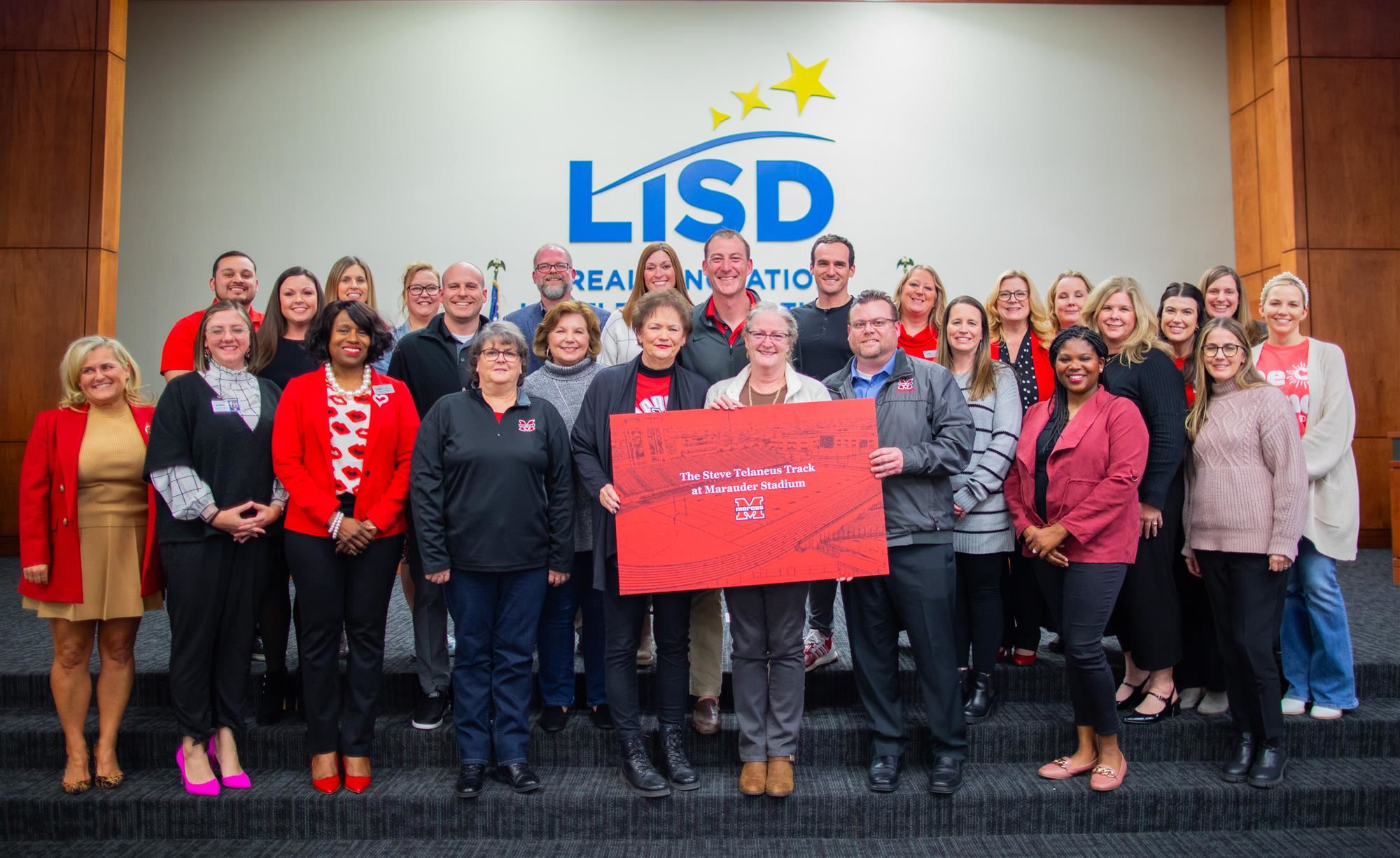 LISD Board Votes to Officially Name Steve Telaneus Track at Marauder Stadium