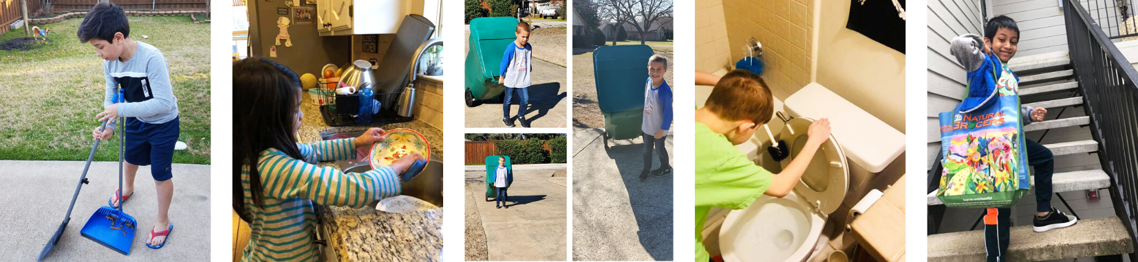 Students do chores at home for others 