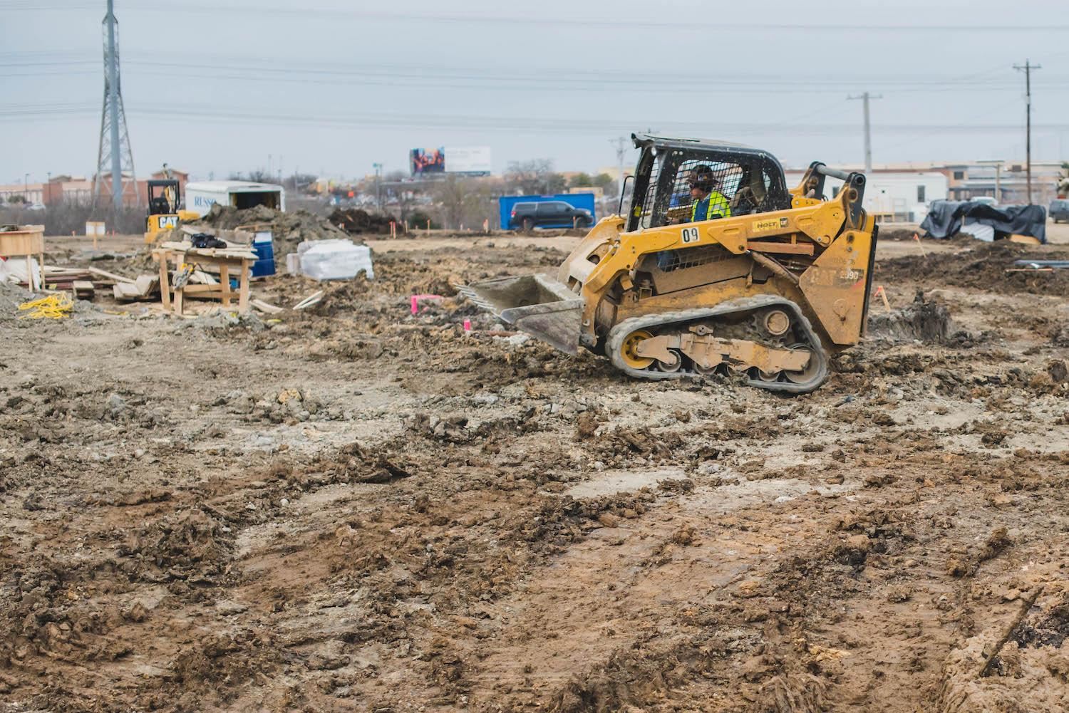 Ground Moving At New Elementary School On Josey