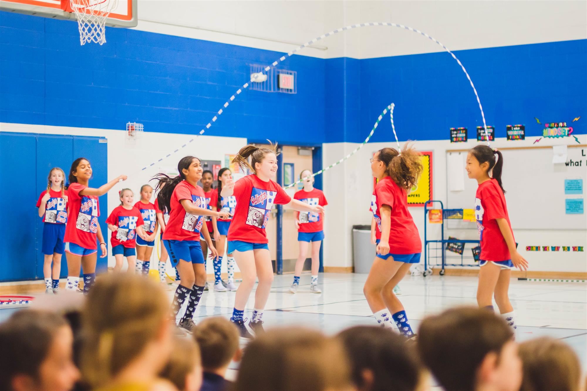 jump rope team performs 