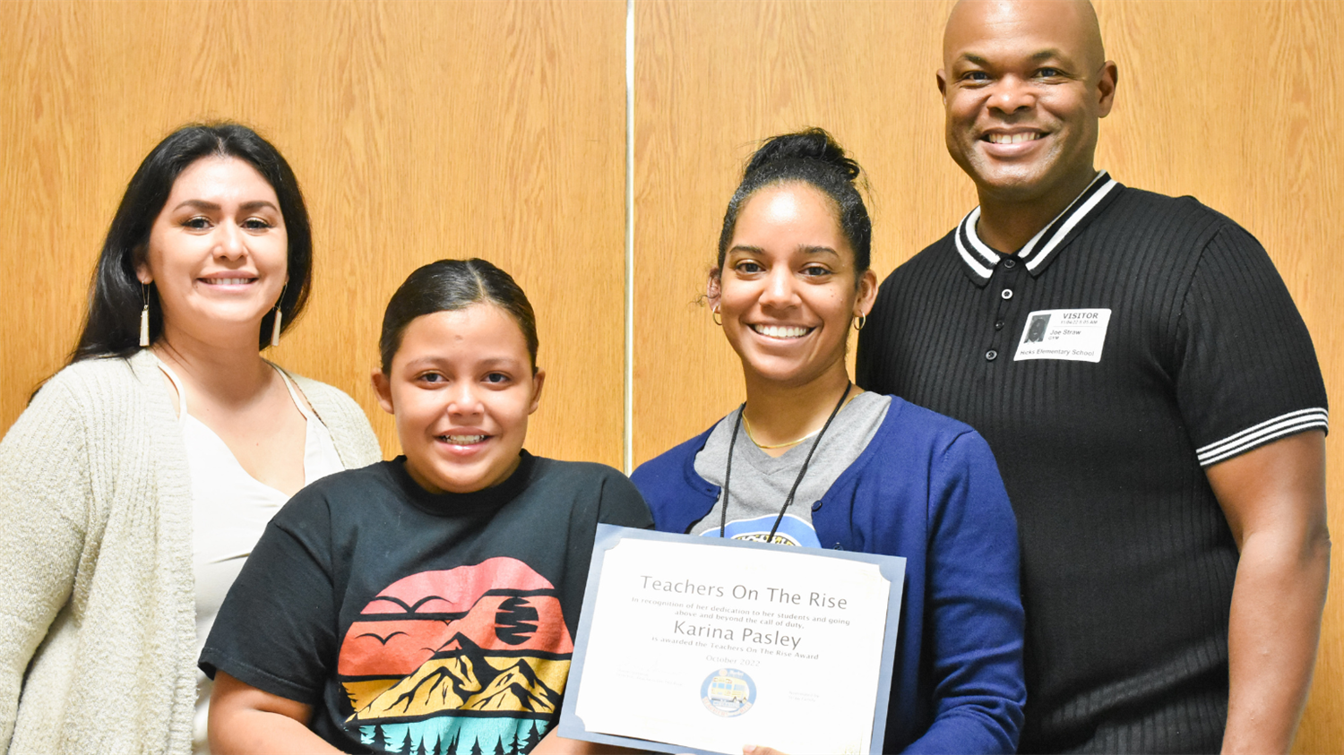 Hicks ES Teacher Wins ‘Teacher on the Rise’ Award