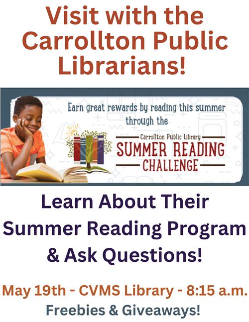  Carrollton Public Librarians to Visit