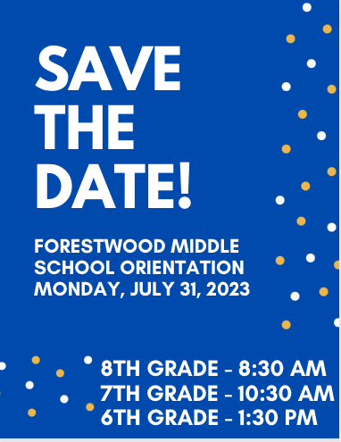 Forestwood Orientation Monday, July 31, 2023