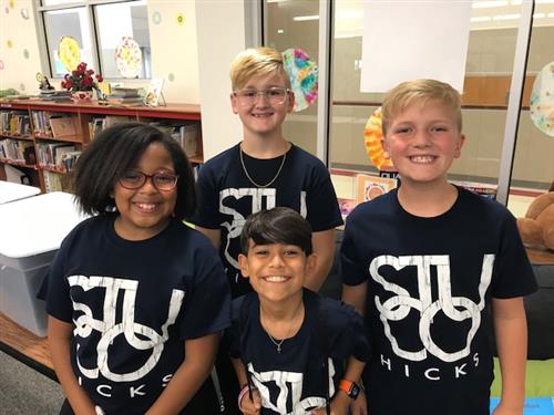 From left to right: Gabby Tinsley - Sec, Jonathan Rehmert - Pres, Ayden Garcia - VP, Jacob Doepke - Hist 