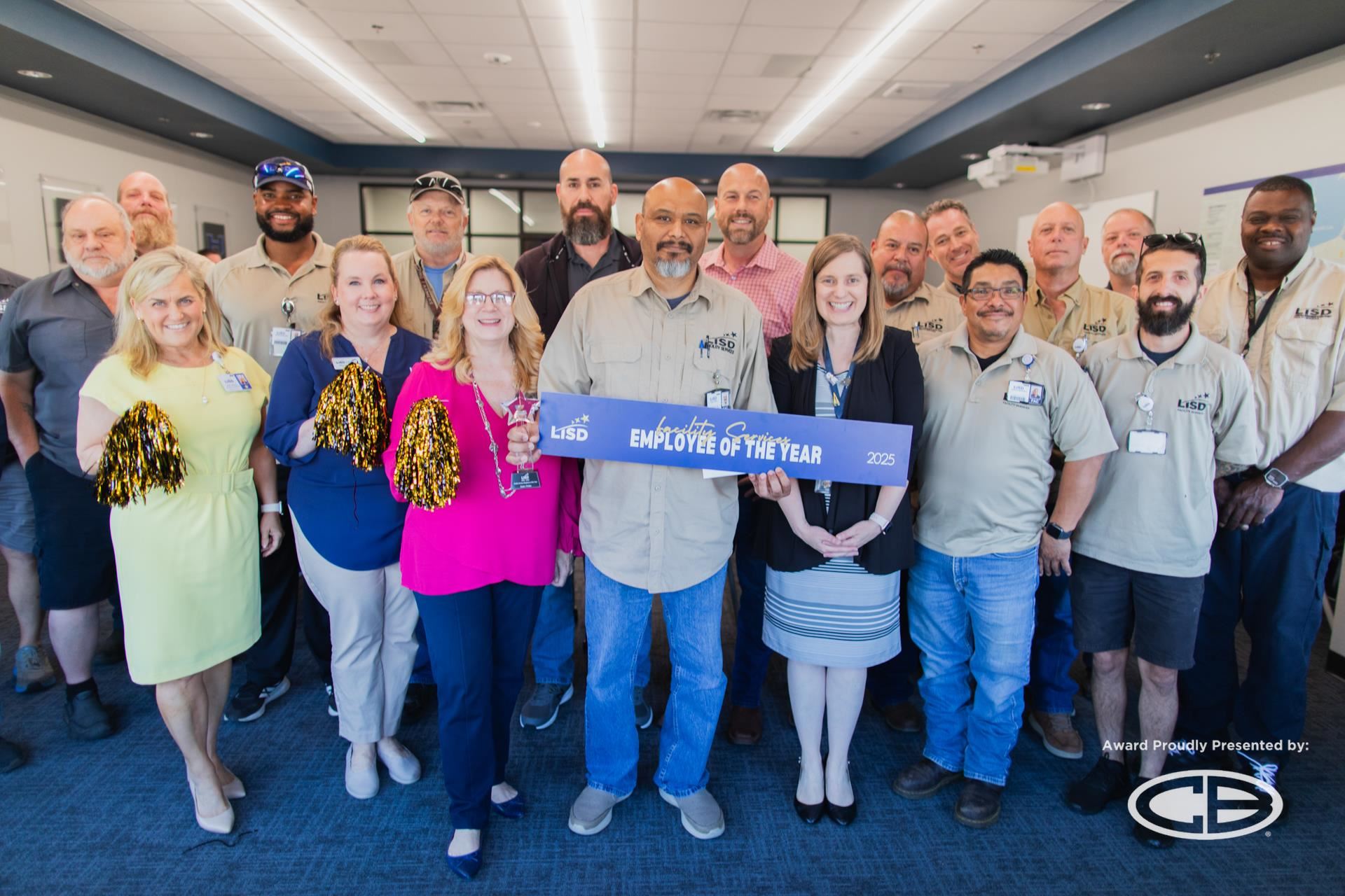 2024-25 LISD Facility Services Employee of the Year Isaac Ordaz.
