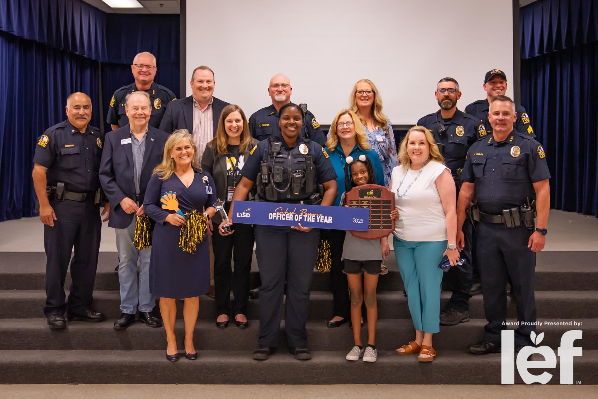 2024-25 LISD School Resource Officer of the Year Zevelynn Ivory.